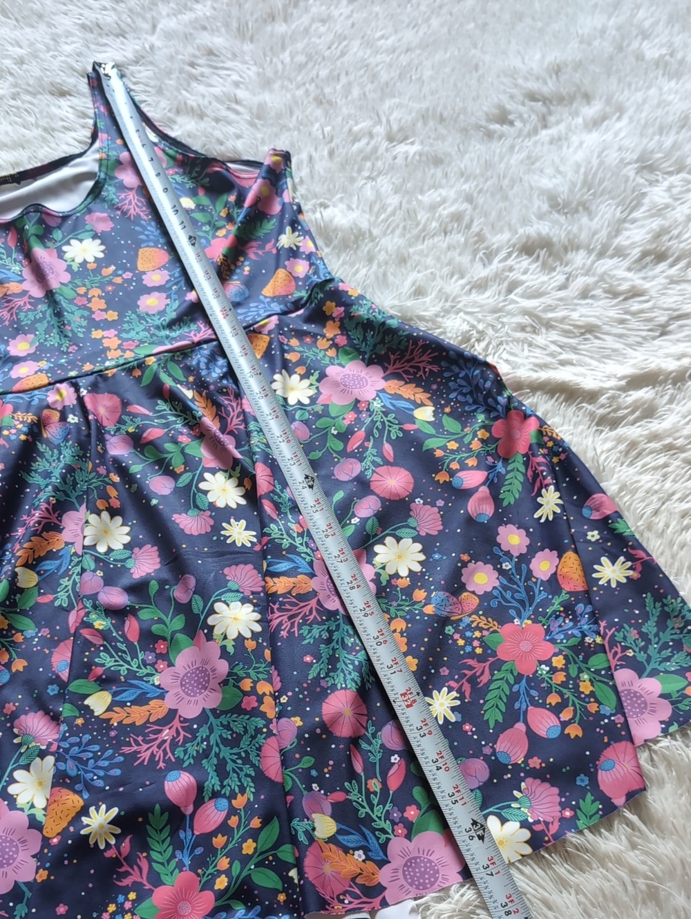 Blackmilk Unicorn's Garden Scoop Skater Floral Fairycore Mini Dress XXL - Picture 10 of 10